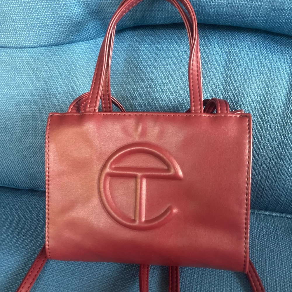 Telfar Oxblood small tote gently used. Little to no sign of wear